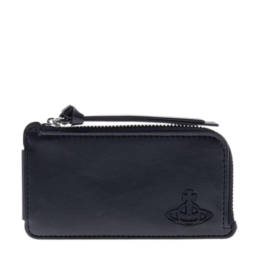 Vivienne Westwood Smooth Biogreen Zip Round Wallets