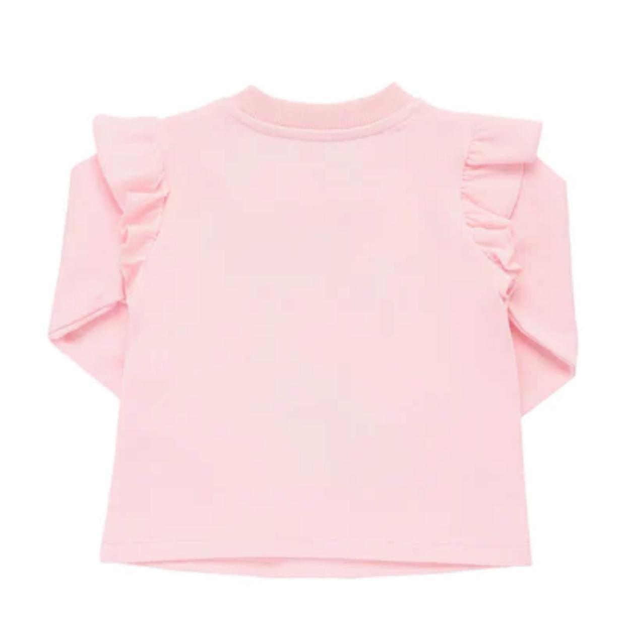 Moschino Baby Pink Embroidered Logo T-Shirt