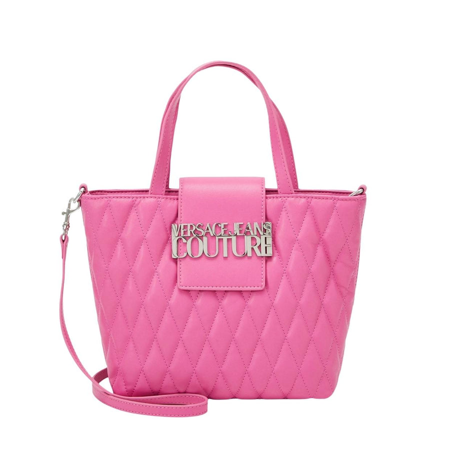 Versace Jeans Couture Pink Logo Loop Quilted Bag
