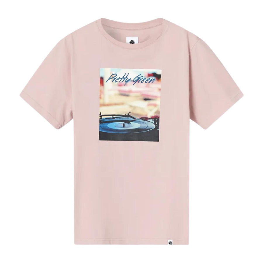 Pretty Green Beach Vinyl Pink T-Shirt