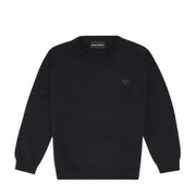 Emporio Armani Junior Navy Eagle logo Sweater