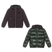 Emporio Armani Junior Navy/Green Reversible Jacket