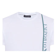Emporio Armani Bodywear Underlined Logo White T-Shirt