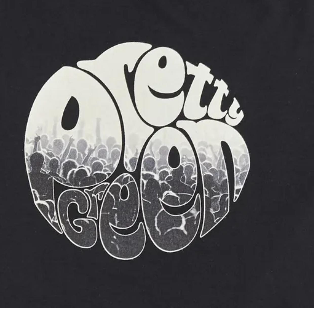 Pretty Green Crowd Logo Black T-Shirt