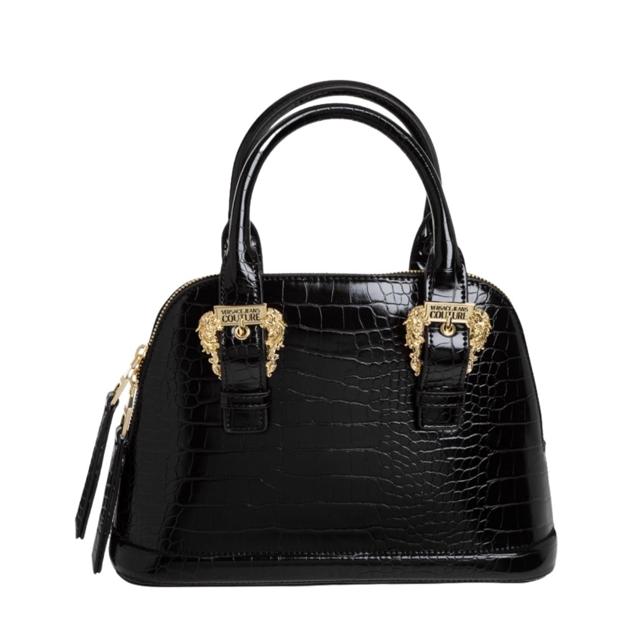 Versace Jeans Couture Buckle Croc Tote Bag