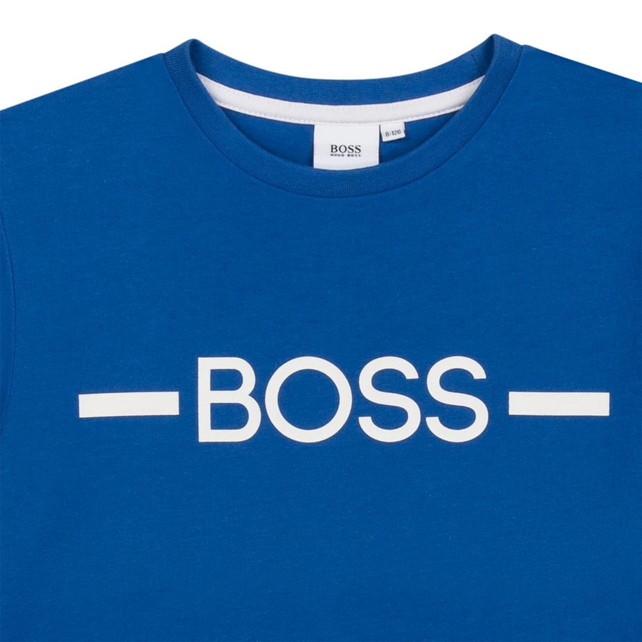 Boss Kids Blue Logo T-Shirt