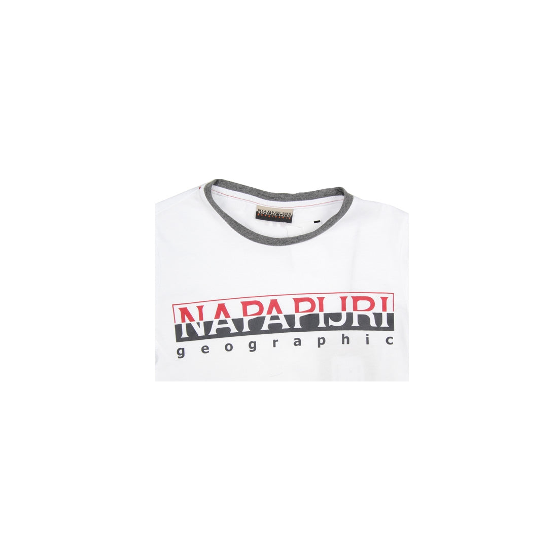Napapijri Junior Logo White Top - Retro Designer Wear