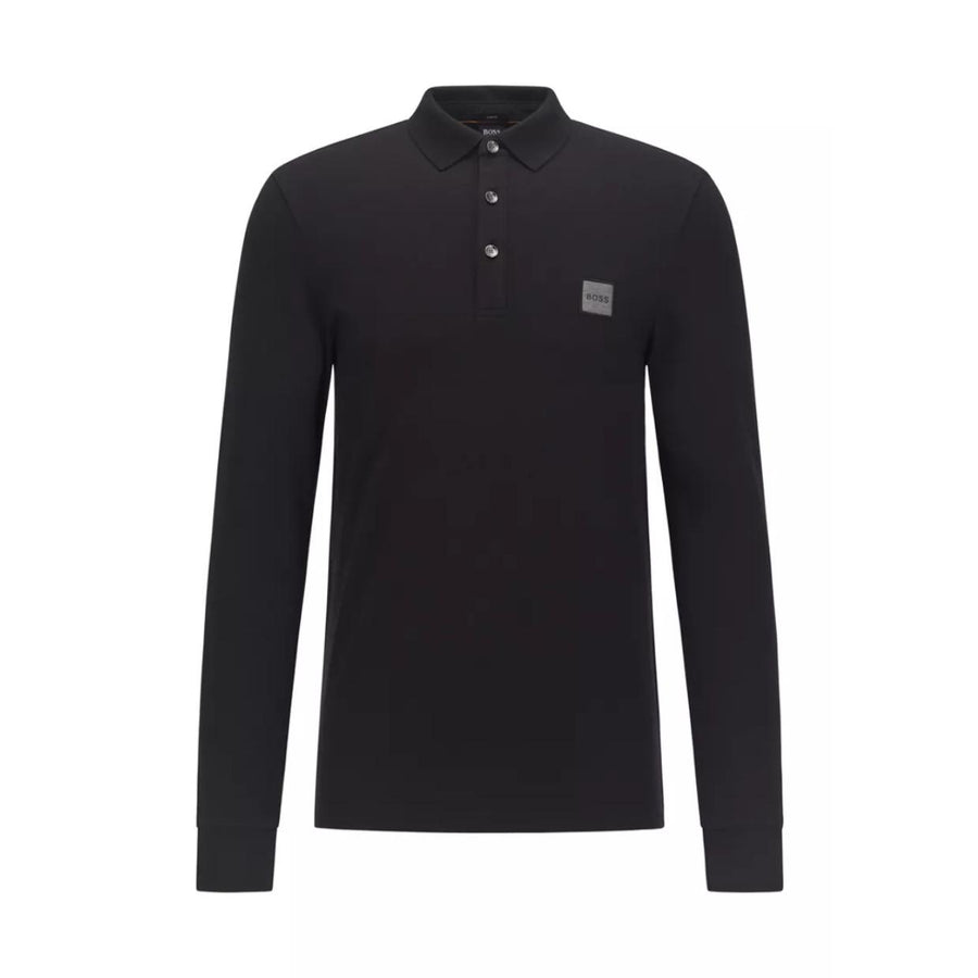 BOSS Passerby Black Slim Fit Polo Shirt