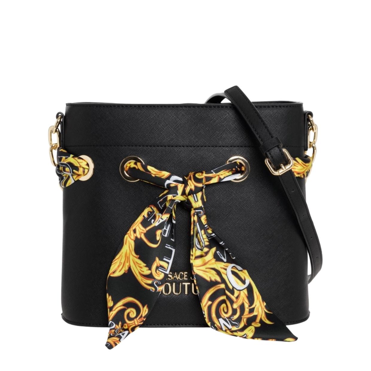 Versace Jeans Couture Scarf Classic Black Crossbody Bag