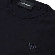 Emporio Armani Junior Navy Eagle logo Sweater