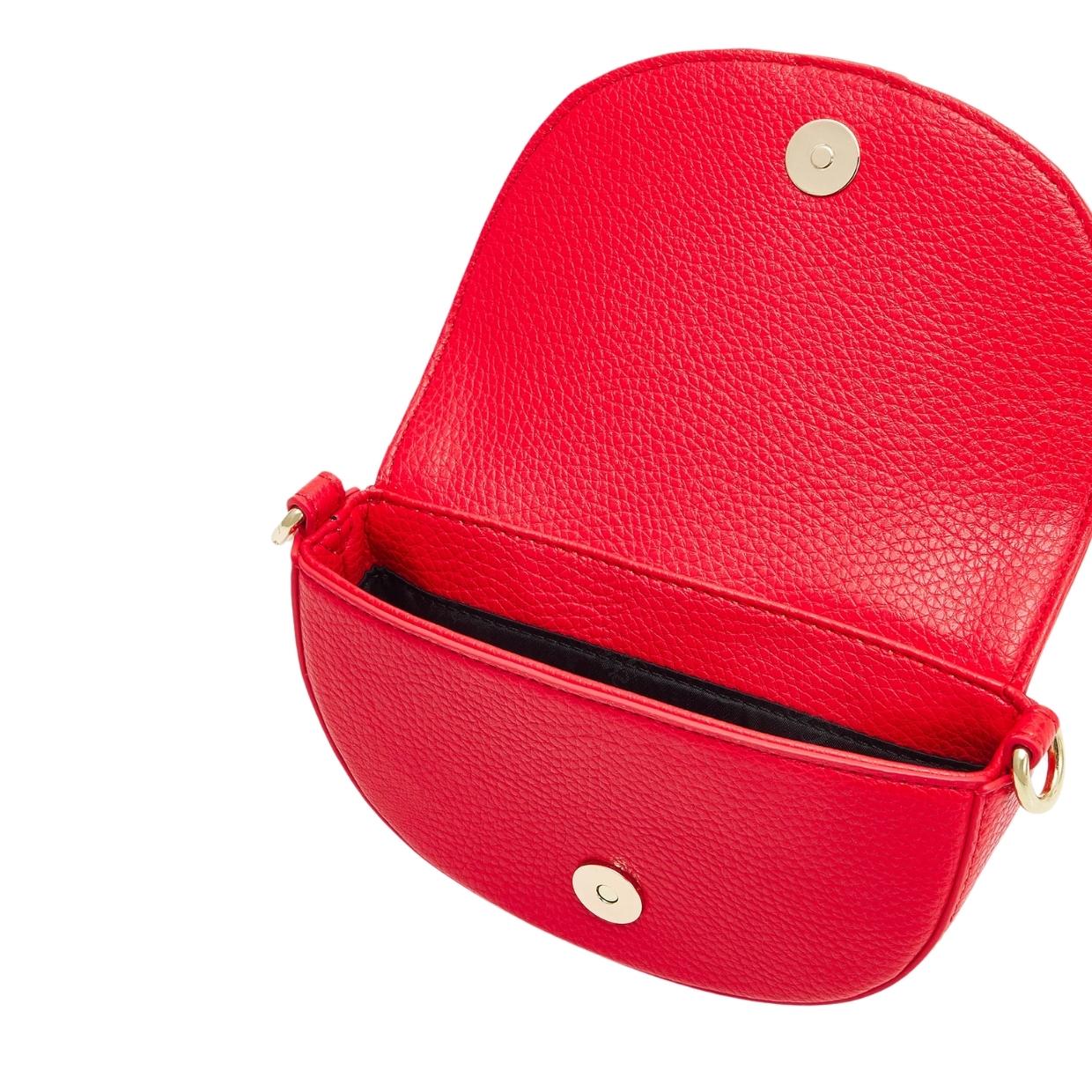 Versace Jeans Couture Buckle Mini Red Shoulder Bag