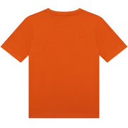 BOSS Kids Large Logo Orange T-Shirt