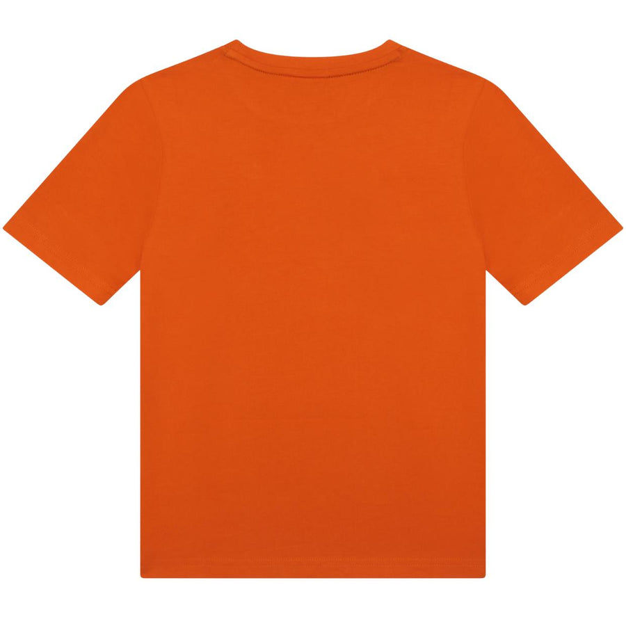 BOSS Kids Large Logo Orange T-Shirt