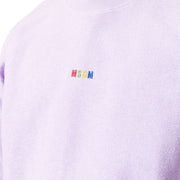 MSGM Lilac Rainbow Logo Sweatshirt