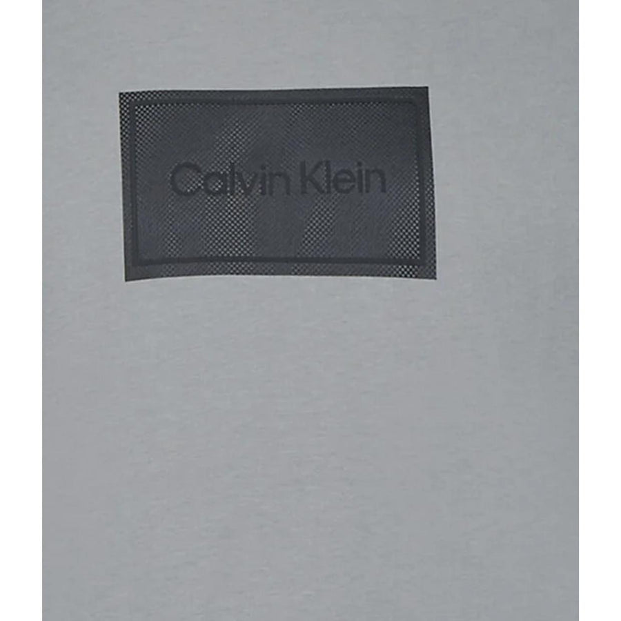 Calvin Klein Textured Box Logo Grey Asphalt T-Shirt
