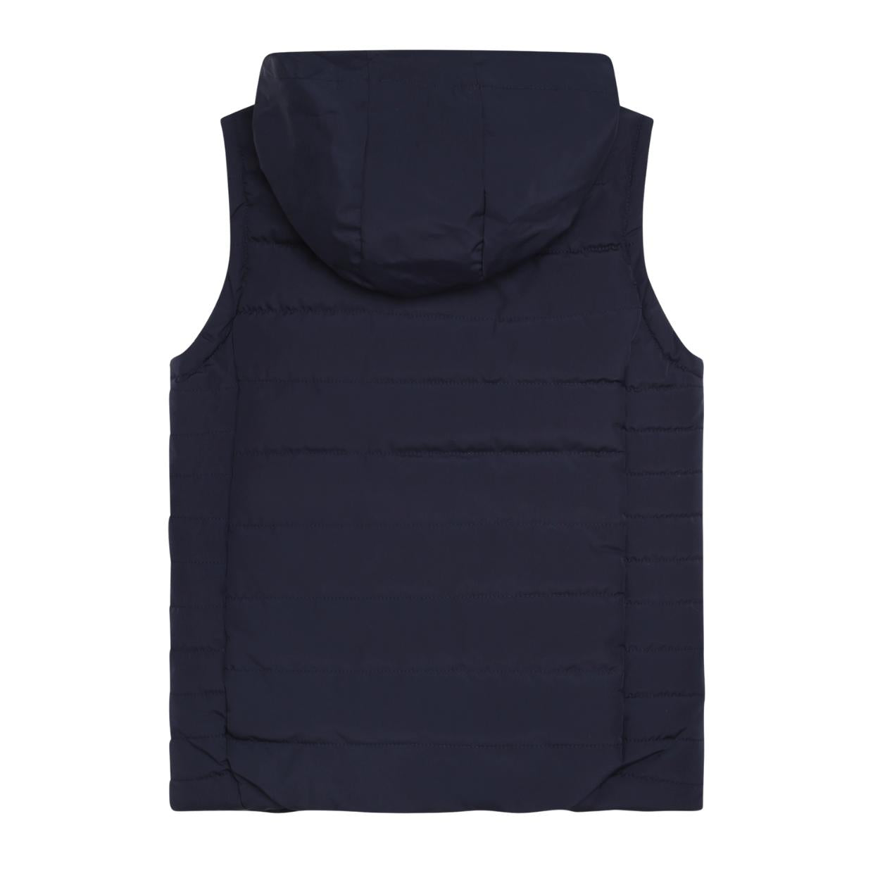 BOSS Kids Navy Quilted Puffer Gilet