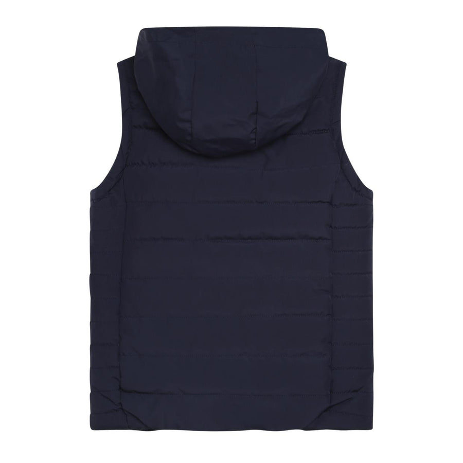 BOSS Kids Navy Quilted Puffer Gilet