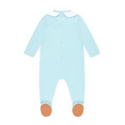 Moschino Baby Blue  Collar Babygrow