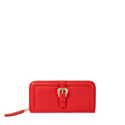 Versace Jeans Couture Baroque Buckle Red Wallet