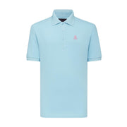 Philipp Plein Sky Blue SS Gothic Plein Polo Shirt