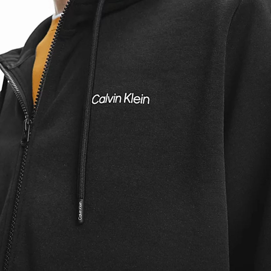 Calvin Klein Black Interlock Micro Logo Hoodie