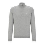 BOSS Zallo Curved Logo Half Zip Sweatshirt