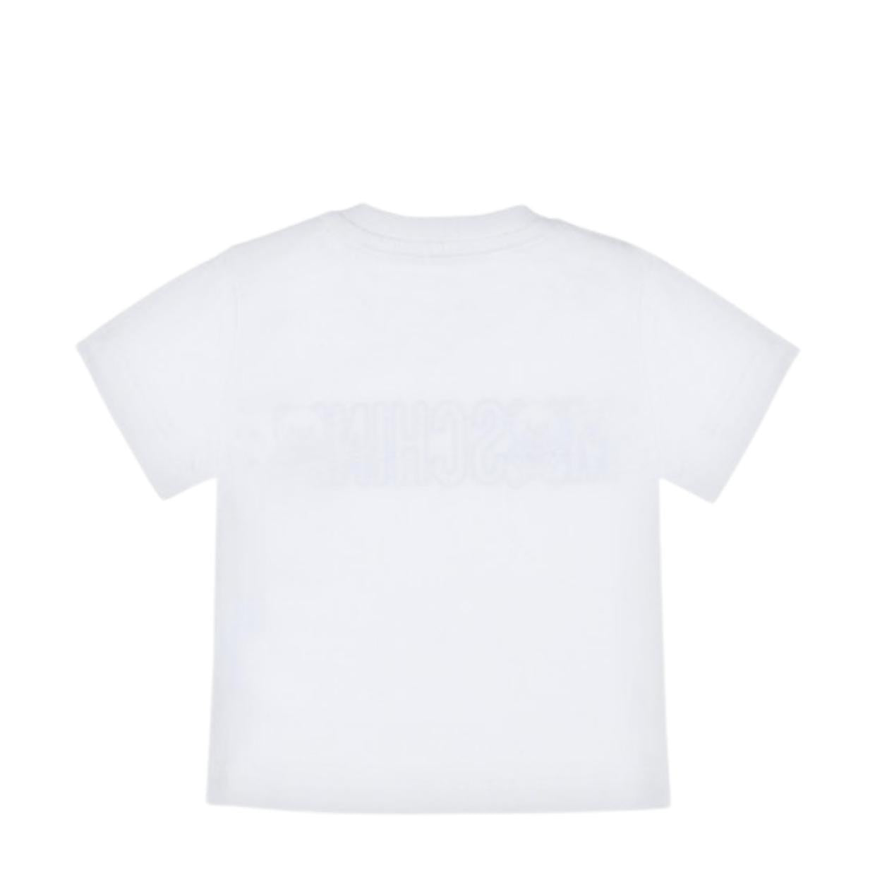 Moschino Baby White Teddy Logo T-Shirt