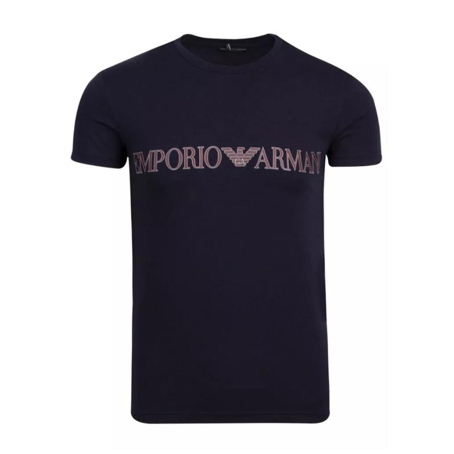 Emporio Armani Bodywear Navy Mega Logo Crew Neck T-Shirt