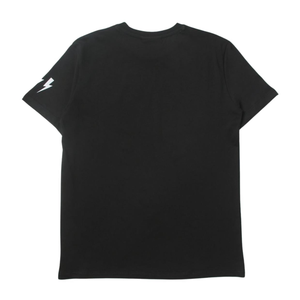 Neil Barrett Kids Print Logo Black T-Shirt