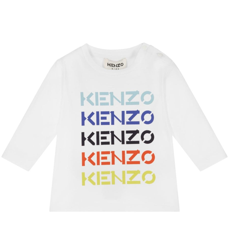 Kenzo Kids Repeat Logo White T-Shirt