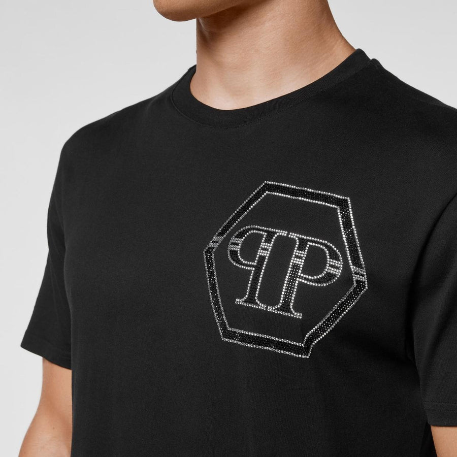 Philipp Plein Black SS Hexagon T-Shirt