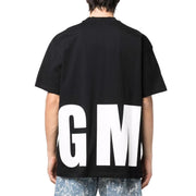 MSGM Black Large Print Logo T-Shirt