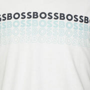 BOSS Tee 2 Multi-Coloured Logo White T-Shirt