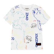 Kenzo Kids Polar Print Logo T-Shirt