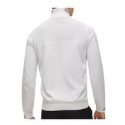 BOSS Logo Zolet White Half Zip Sweatshirt
