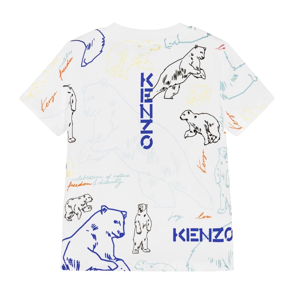 Kenzo Kids Polar Print Logo T-Shirt