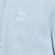 BOSS Wetalk Logo Patch Sky Blue Hoodie