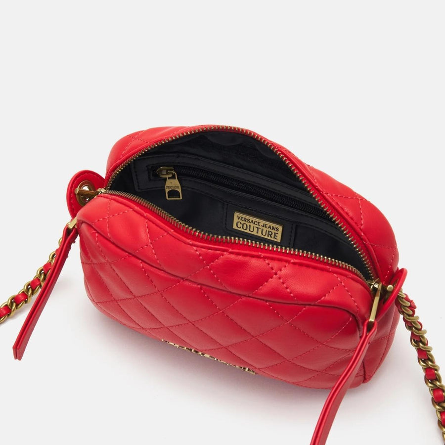 Versace Jeans Couture Red Quilted Crossbody Bag