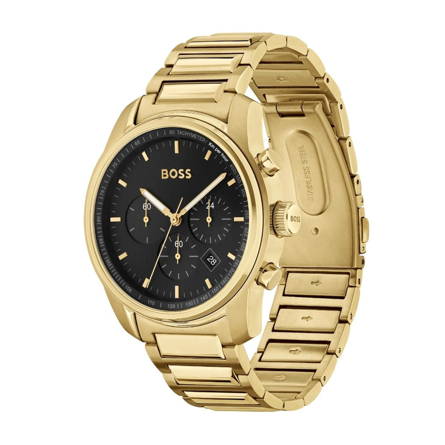 BOSS Gold Trace Chronograph Watch