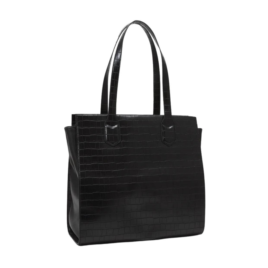 Valentino Bags Black Croc Satai Large Shopper Bag