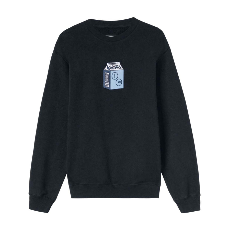 Opening Ceremony Milk Patch Logo Black Sweatshirt – Retro Designer 