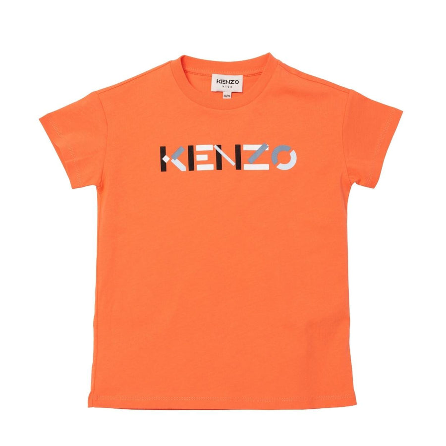 Kenzo Kids Orange Logo T-Shirt