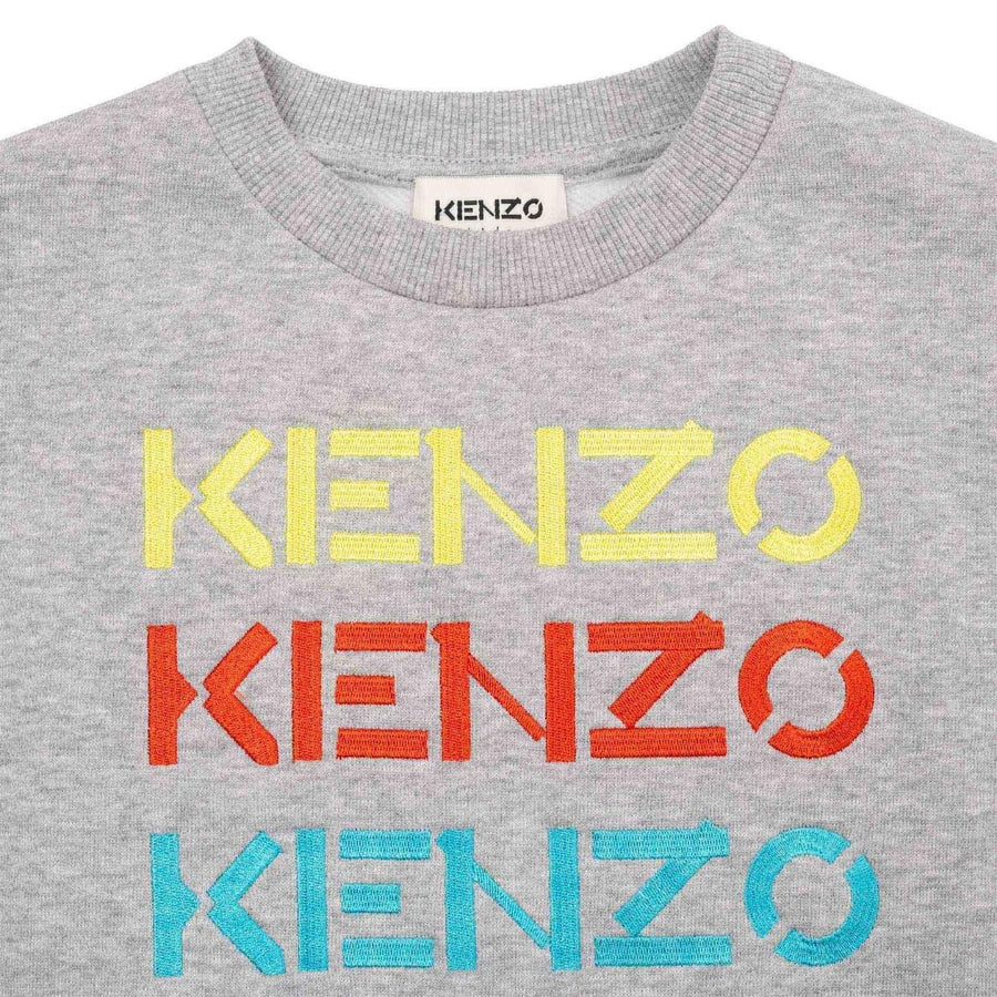 Kenzo Kids Repeat Embroidered Logo Sweatshirt