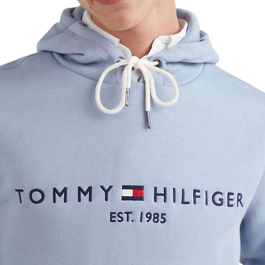 Tommy Hilfiger Sky Blue Logo Fleece Hoodie