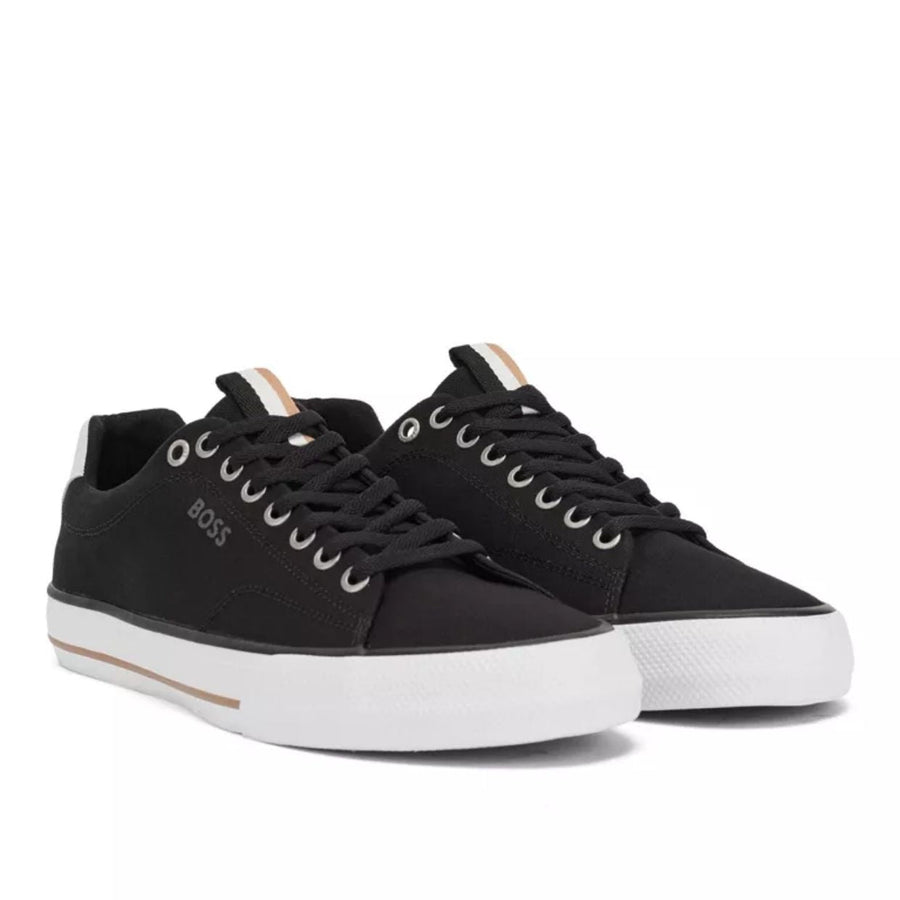 BOSS Aiden Canvas Black Trainers