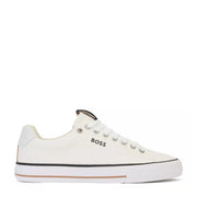 BOSS Aiden Canvas White Trainers