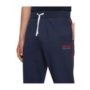 Hugo Boss Tracksuit bottoms in cotton with contrast tape and logo
