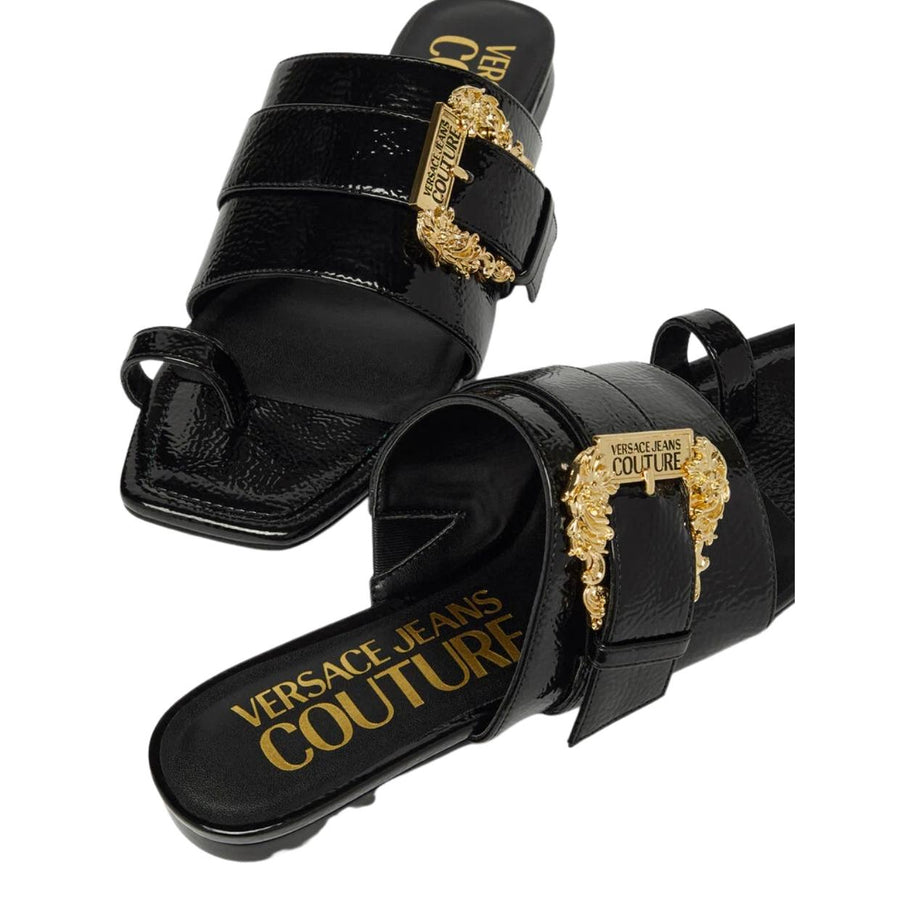 Versace Jeans Couture Millie Baroque Buckle Mules