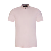 Neil Barrett Salmon Bolted Ribbed Collared T-Shirt