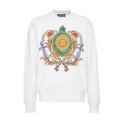 Versace Jeans Couture Sun Garland Logo White Sweatshirt